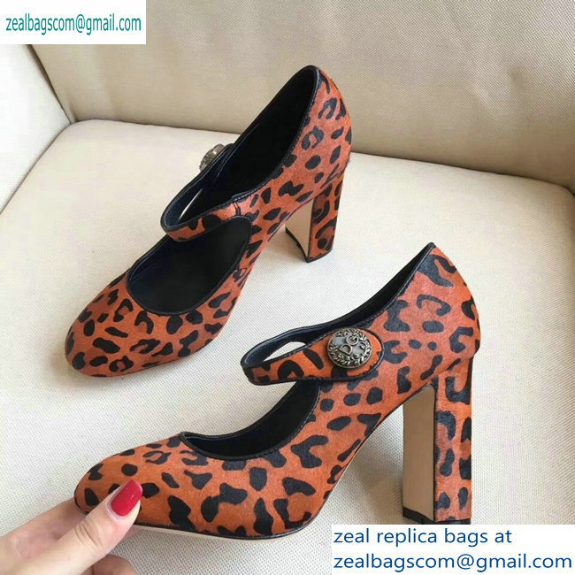 Dolce  &  Gabbana Leopard Print Pony Hair Pumps 03 2019